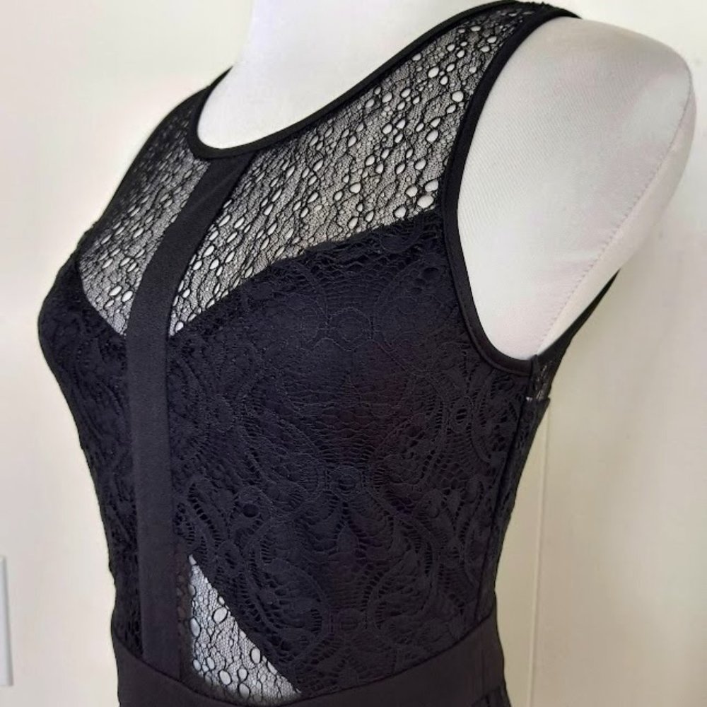 Material Girl Black Lace Party Dress